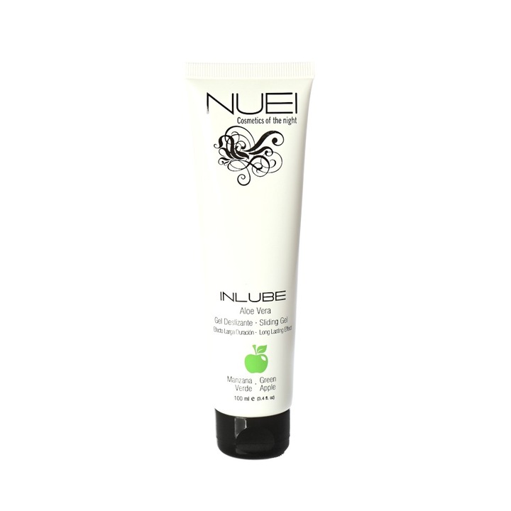 NUEI - INLUBE Lubricant Gel, vízbázisú, Green Apple aromával, regeneráló, hidratáló és nyugtató, 100 ml