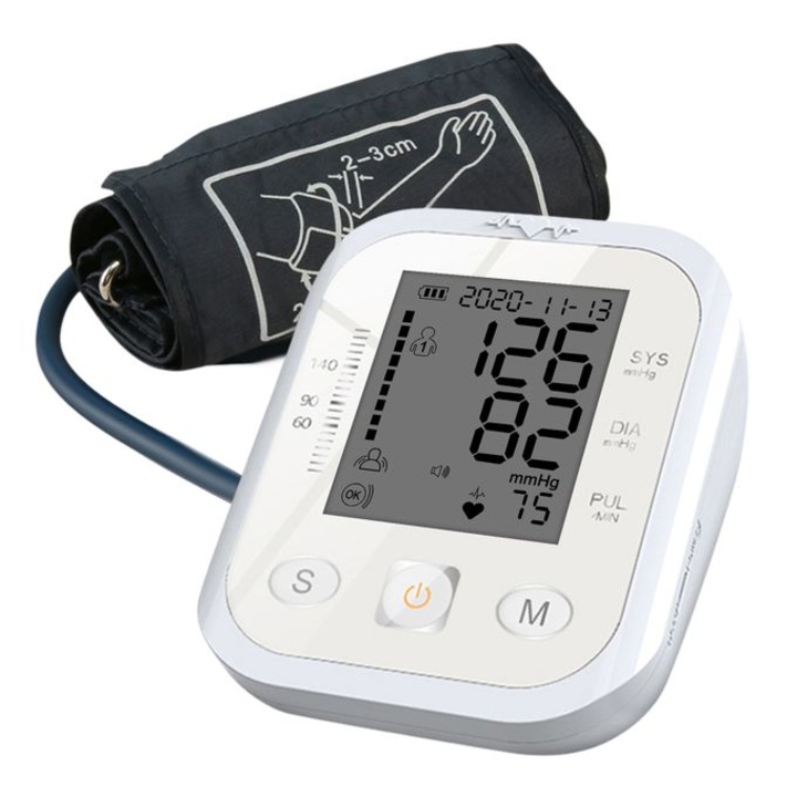 MRG MSR801 Elektronikus felső karos vérnyomásmérő, orvosi digitális, automata
