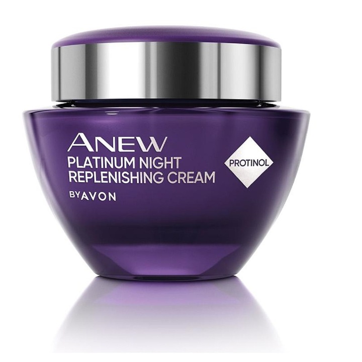 Запълващ нощен крем Avon Anew Platinum, с Protinol, 50мл
