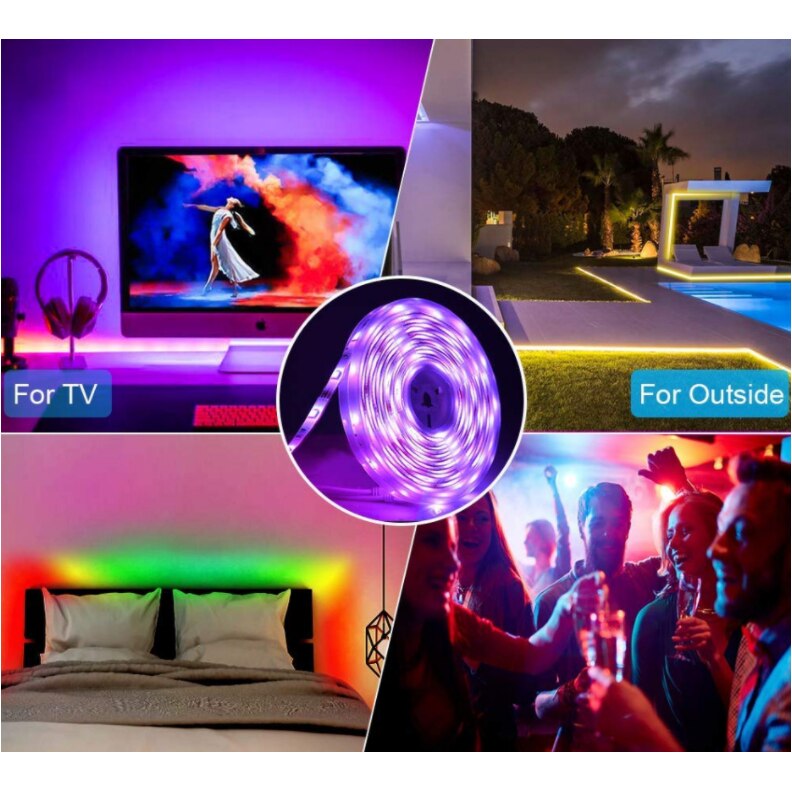 Kit banda LED RGB, 5M, 12 V, Clasa energetica A+, Multicolor - eMAG.ro
