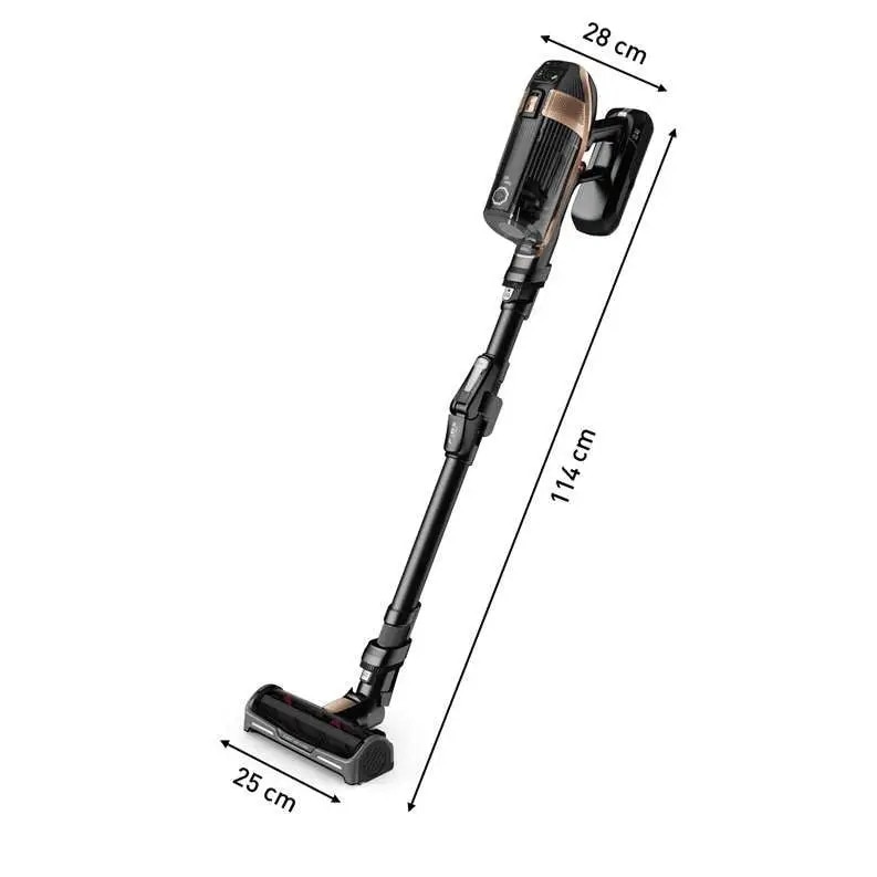 Aspirator Vertical ROWENTA X-Force Flex 15.6 RH99G1WO, 0.9l, 32.4V, Autonomie Maxima 80 min, Negru-Maro