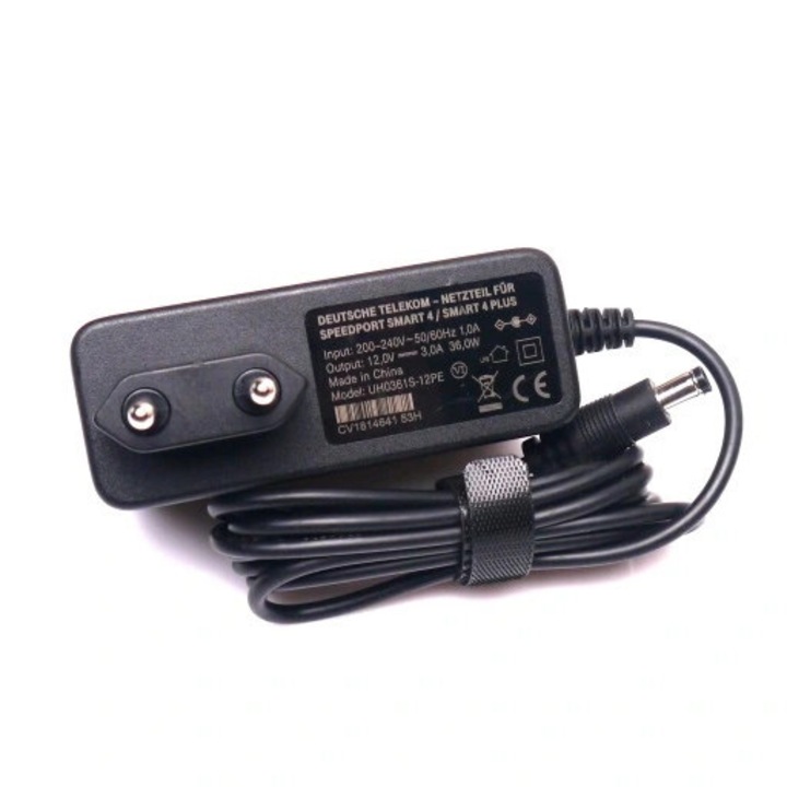 Alimentator de la 220V la 12V 2A (2000mA), cu mufa 5.5x2.1mm