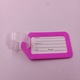 Set 10 Etichete Pentru Identificare a Bagajelor, 87X50mm, Plastic, Agatatoare, Antifurt, Roz, Dalimag