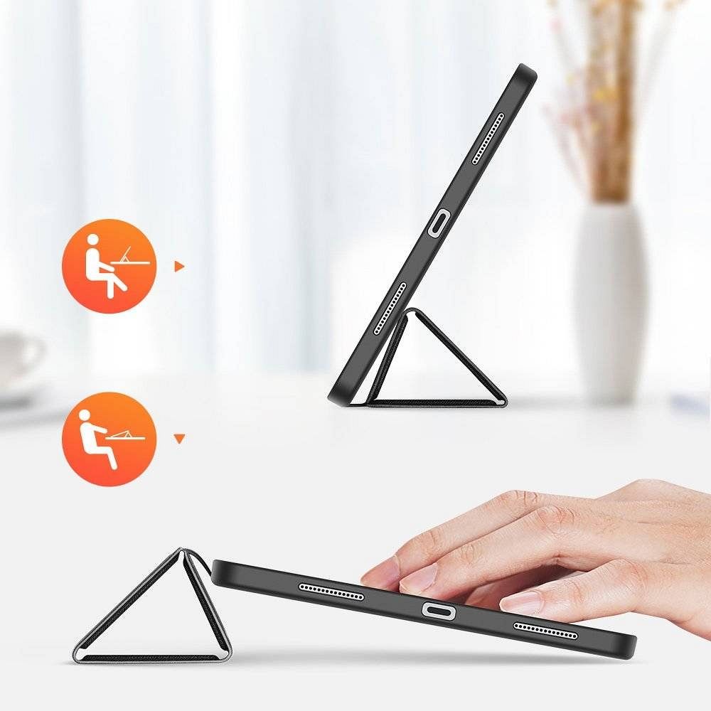 Carcasa Tableta G-Tech Domo Dux Ducis Folding Stand, Compatibila cu Apple iPad Pro 11 Inch, Anti Amprenta, Piele Ecologica, Full Protection, Negru