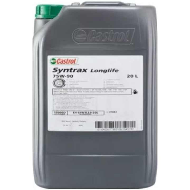 CASTROL Syntrax AXLE LongLife 75W90 véghajtóműolaj, 20 literes, szintetikus