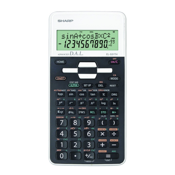 Calculator stiintific, Sharp, 273 functii, 96x32, alb