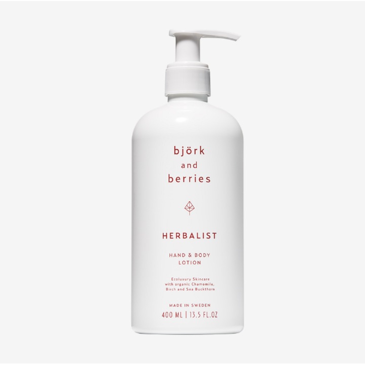 Lotiune pentru corp BJORK AND BERRIES HERBALIST HAND AND BODY LOTION unisex 400 ml