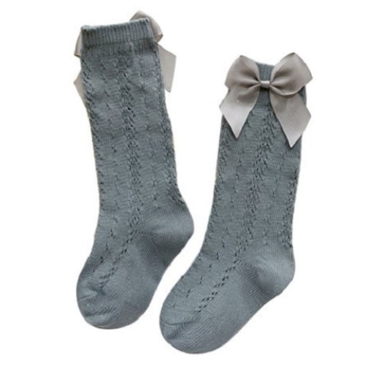 Детски чорапи, Памук, Тъмно сиви, 29-30 см