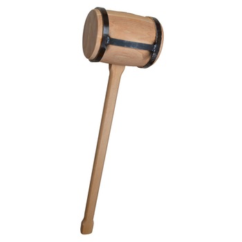 Ciocan Pinie de 6 kg cu fere rotunde din lemn ranforsat tip  Ciocan Pinie de 6 kg cu fere rotunde din lemn ranforsat tip