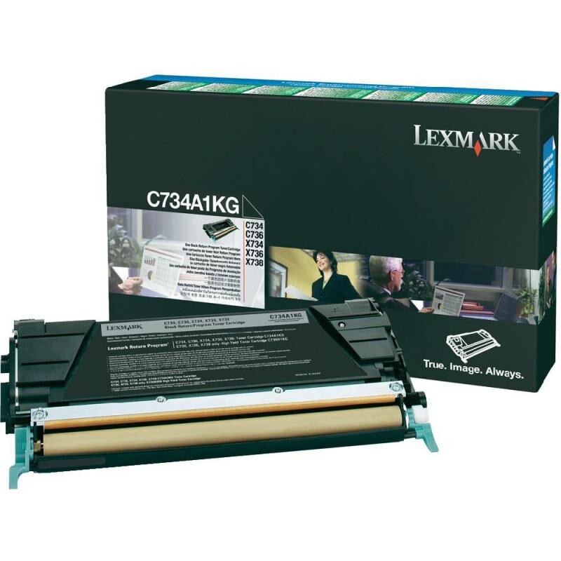 Pachet Cartus toner Lexmark C734A1KG, negru, 8 k - C734A1KG + Suport magnetic Tellur MCM3 pentru ventilatie, plastic, Negru