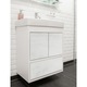 Autocolant mobila de bucatarie, taiate la dimensiune, 67.5 x 25 cm, DecoMeister®, Model Beton Alb, E137-067-0025