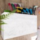 Autocolant mobila de bucatarie, taiate la dimensiune, 67.5 x 25 cm, DecoMeister®, Model Beton Alb, E137-067-0025