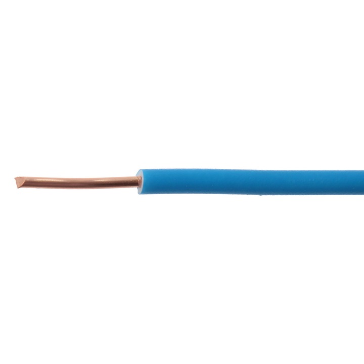 Rola conductor electric FY / H07V-U 2.5mm, albastru, 100 m, cupru, izolatie PVC