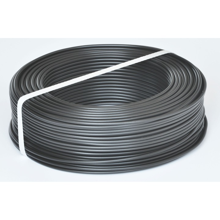 Rola conductor electric FY / H07V-U 2.5mm, negru, 100 m, cupru, izolatie PVC