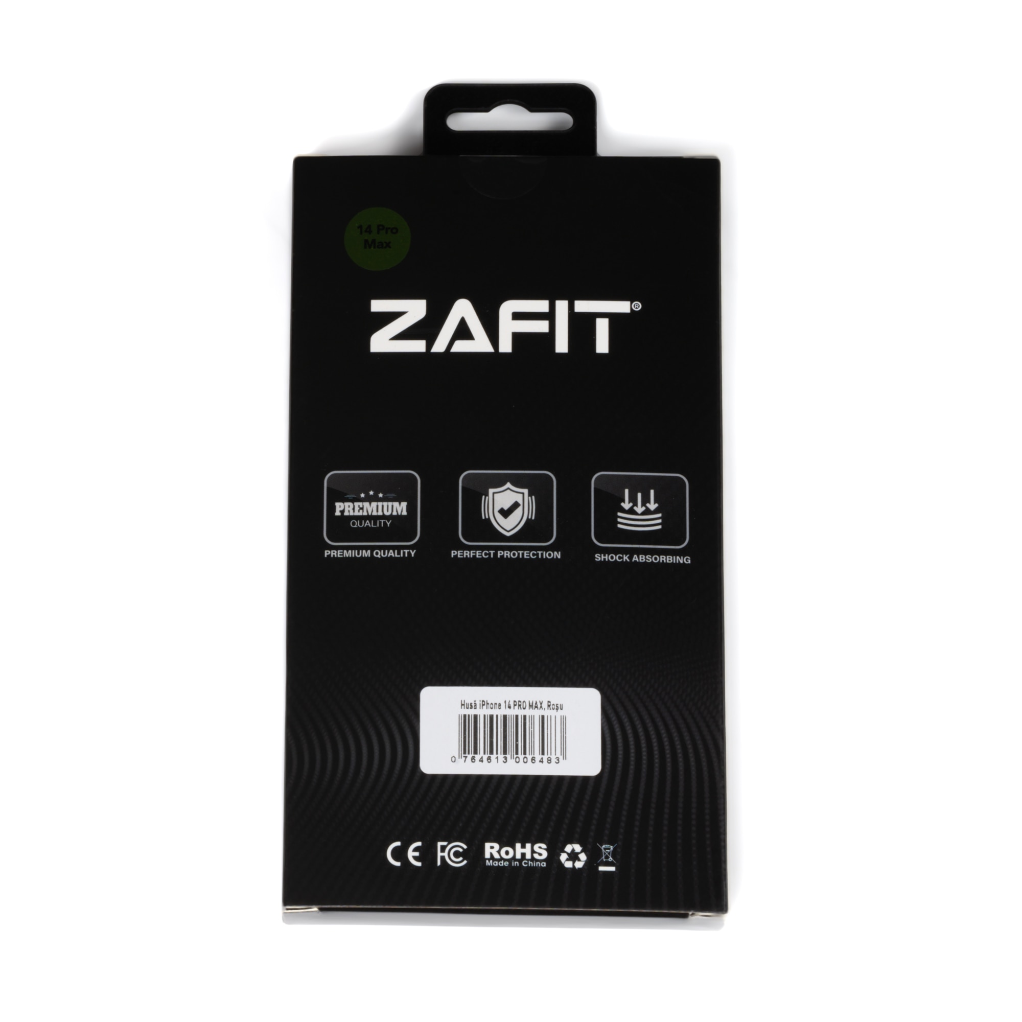 Husa pentru iPhone 14 Pro Max ZAFIT®, cu incarcare Magsafe, Silicon, Rosu