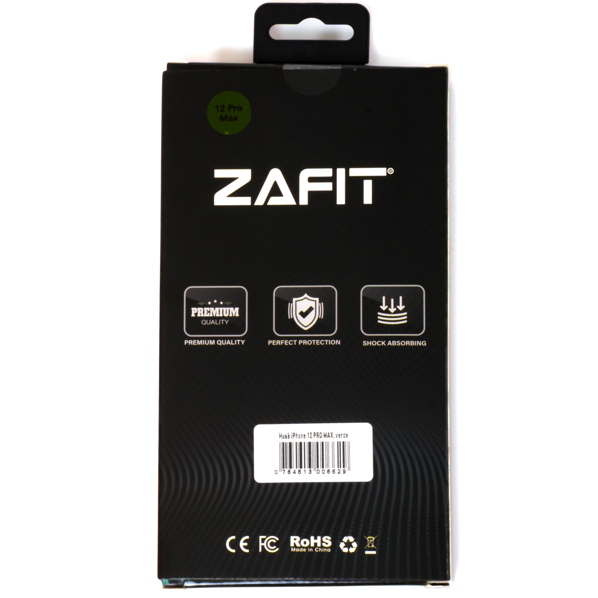 Husa pentru iPhone 12 Pro ZAFIT®, cu incarcare Magsafe, Silicon, Verde