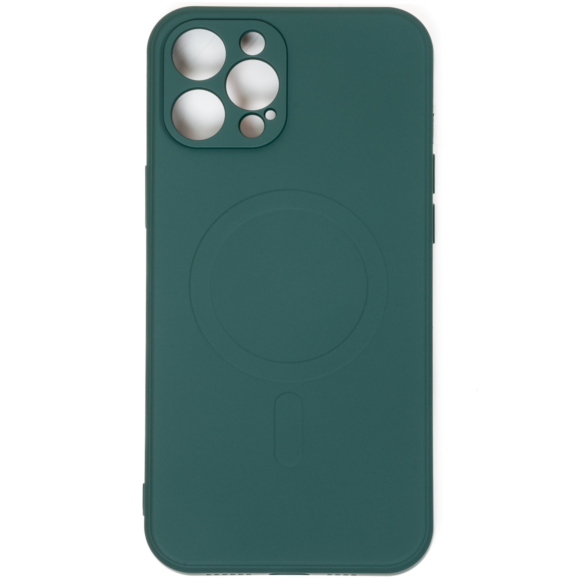 Husa pentru iPhone 12 Pro ZAFIT®, cu incarcare Magsafe, Silicon, Verde