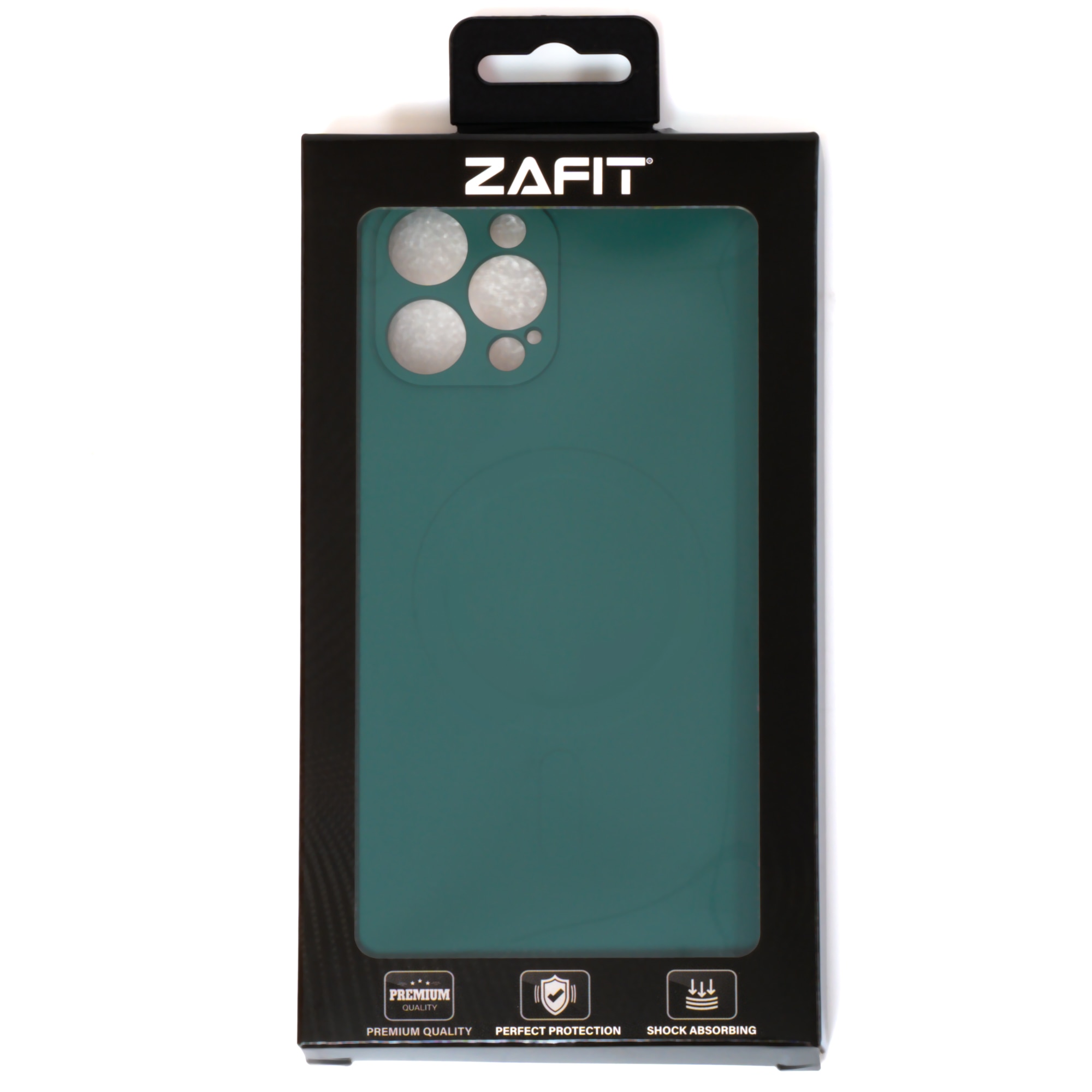Husa pentru iPhone 12 Pro ZAFIT®, cu incarcare Magsafe, Silicon, Verde