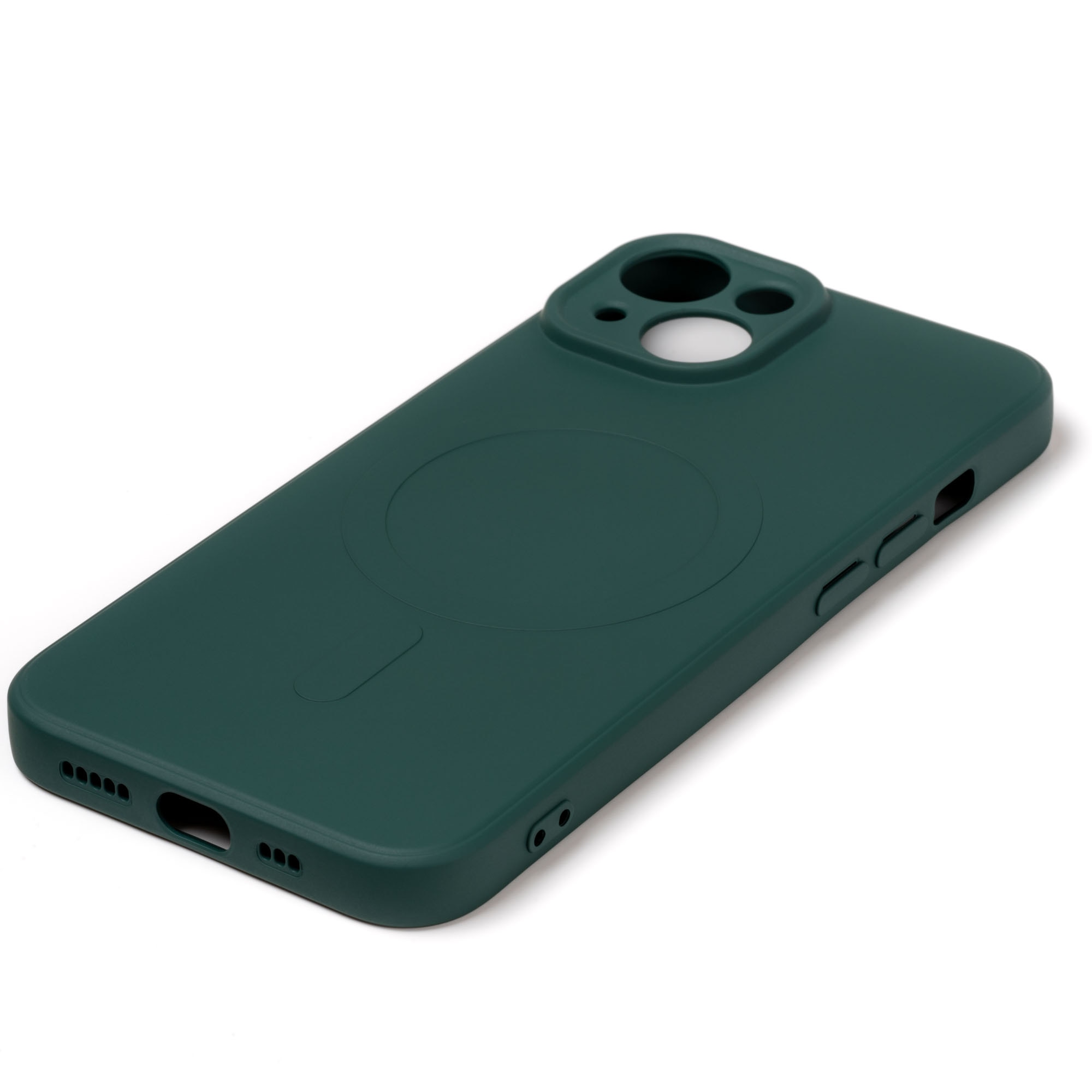 Husa pentru iPhone 15 ZAFIT®, cu incarcare Magsafe, Silicon, Verde
