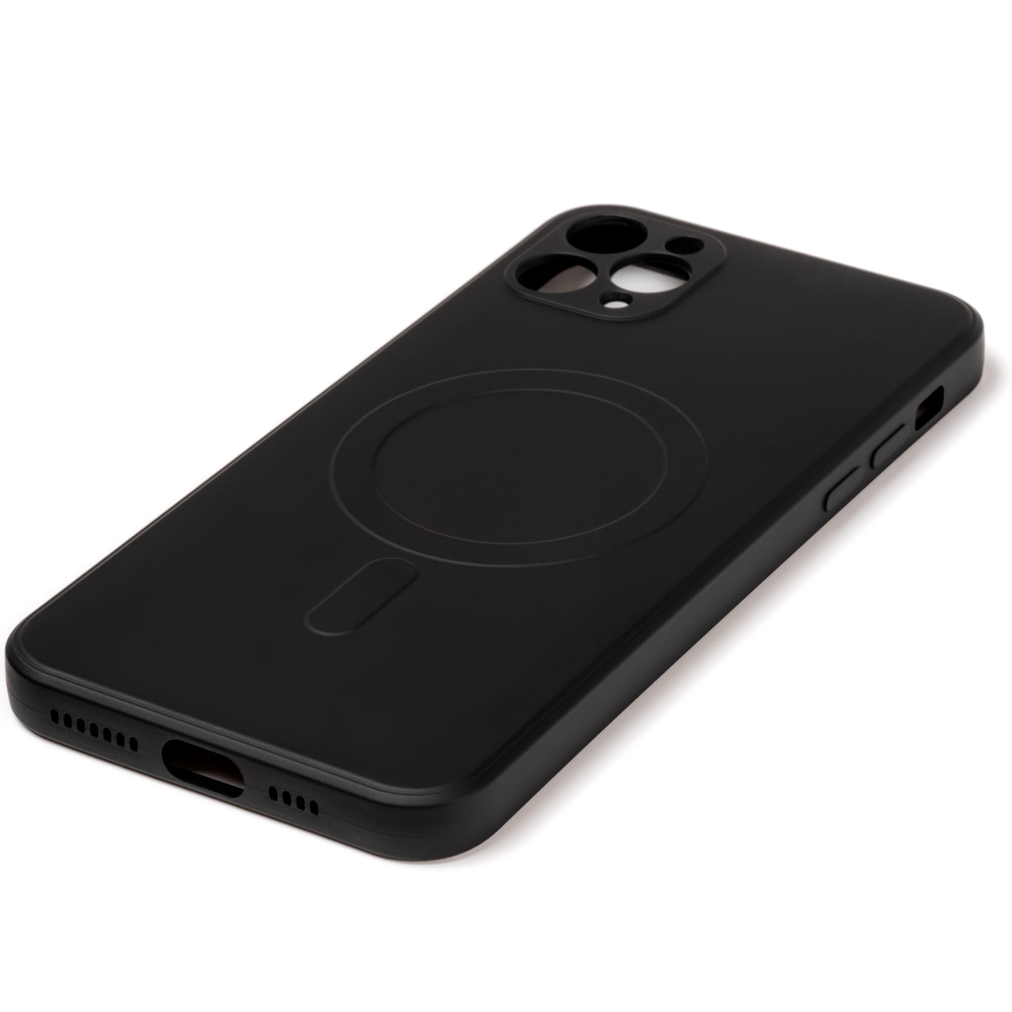 Husa pentru iPhone 11 Pro ZAFIT®, cu incarcare Magsafe, Silicon, Negru