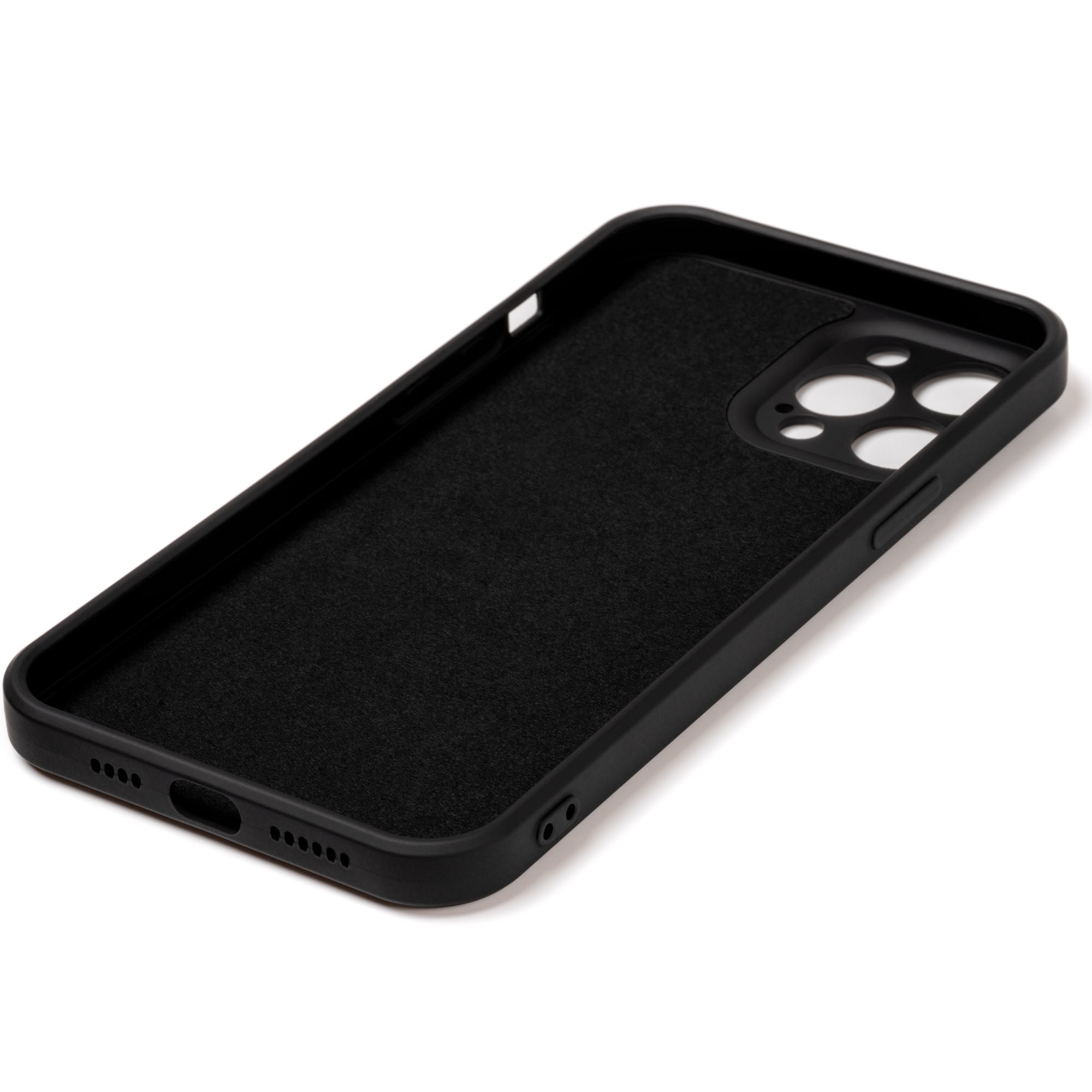 Husa pentru iPhone 12 Pro ZAFIT®, cu incarcare Magsafe, Silicon, Negru
