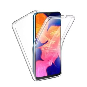 Husa protectie compatibila cu Samsung Galaxy A24 5G PC & Glass -360°, fata si spate, transparenta