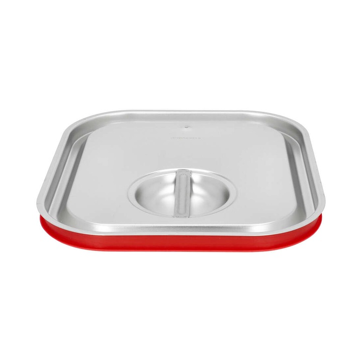 Szilikon bevonatú gasztronorm tálca fedél TECHNICA GN 2/3 354x325 mm téglalap alakú rozsdamentes acél
