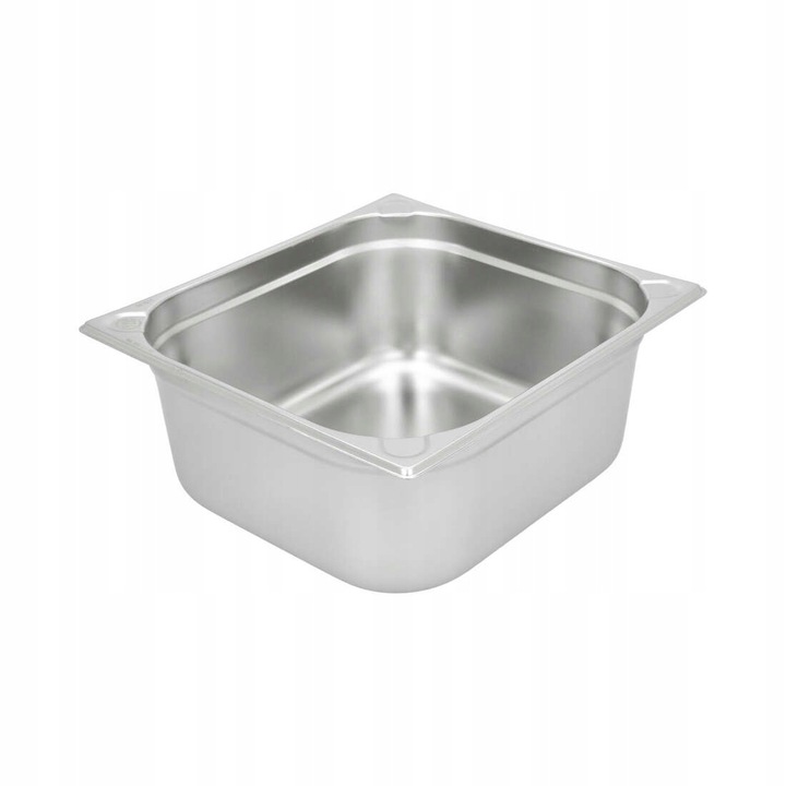 Tava gastronorm intarit TECHNICA, GN 2/3, 354x325x150 mm 11 l, pentru depozitarea alimentelor, ideal pentru catering si restaurante stivuibila, compatibila cuptor si frigider, interval de temperatura de la -40 °C la 300 °C, inox