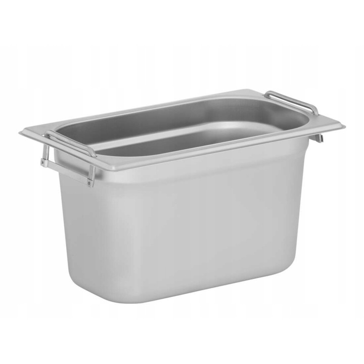 Fogantyús gasztronorm edény, TECHNICA, GN 1/4, 3,7 l, inox