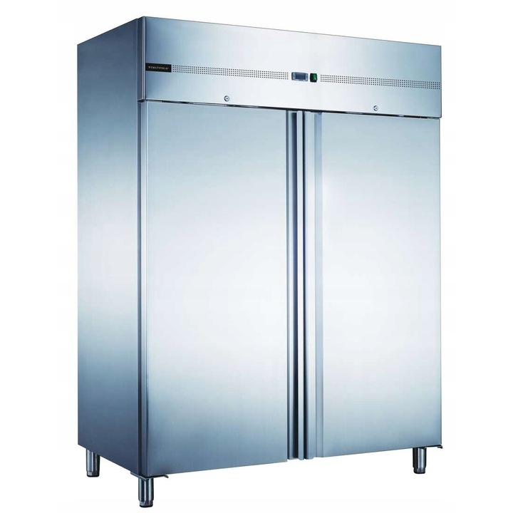 Dulap frigorific Technica 411300, 2 usi, 1300 l, otel inoxidabil, GN 2/1, agent frigorific R290, controller Dixell, dezghetare automata