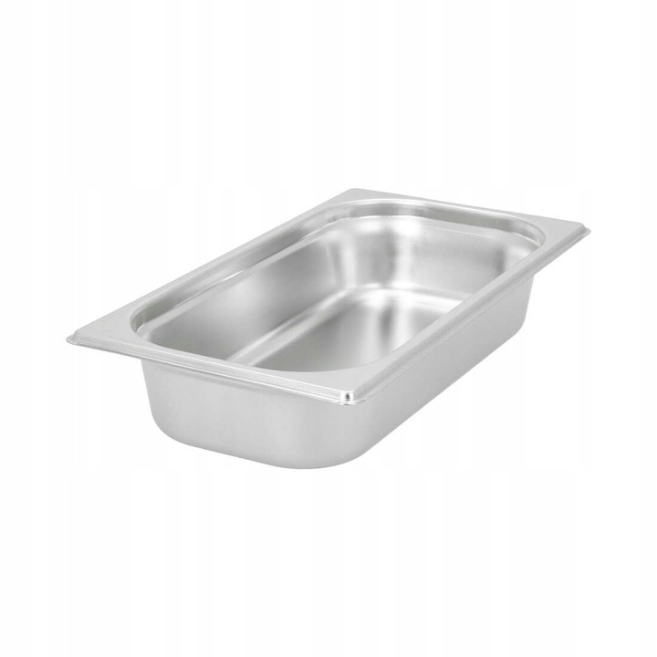 Tava gastronorm TECHNICA, GN 1/3, 325x176x65 mm 2,4 l, pentru depozitarea alimentelor, ideal pentru catering si restaurante stivuibila, compatibila cuptor si frigider, interval de temperatura de la -40 °C la 300 °C, inox
