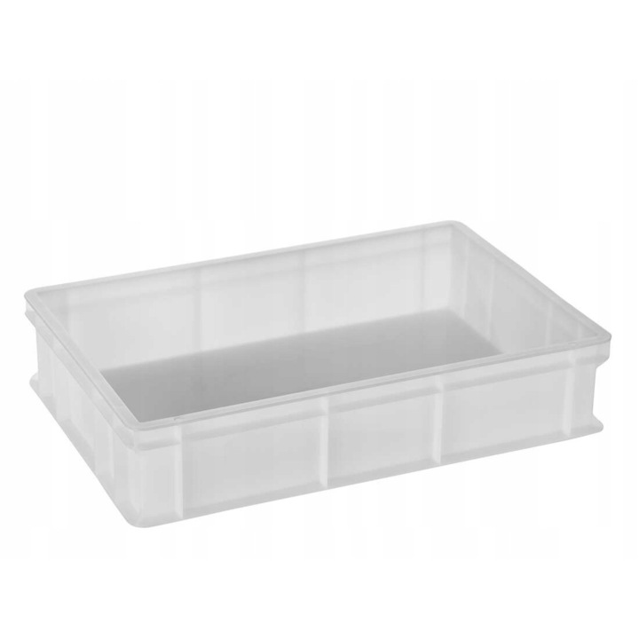 Cutie aluat pizza, TECHNICA, 600x400x130mm, polietylen, pentru aluatul de coacere, alb