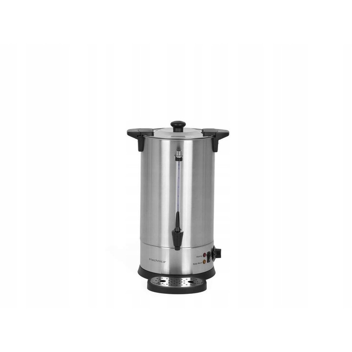 Vízforraló, 9,5 l, TECHNICA, rozsdamentes acél, 1,3 kW, csepptálcával