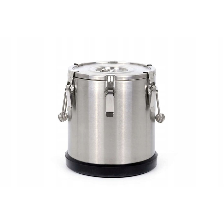 Termos pentru transportul mancare, TECHNICA, 15L, diametru 300 mm otel inoxidabil, izolatie ridicata, inox