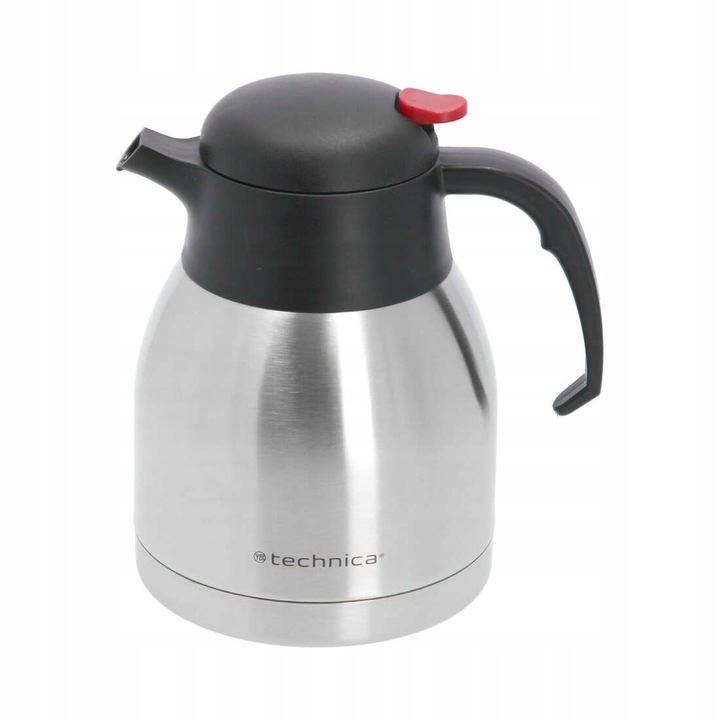 Carafa pentru bauturi calde, Technica, Inox, 1 l, Argintiu/Negru