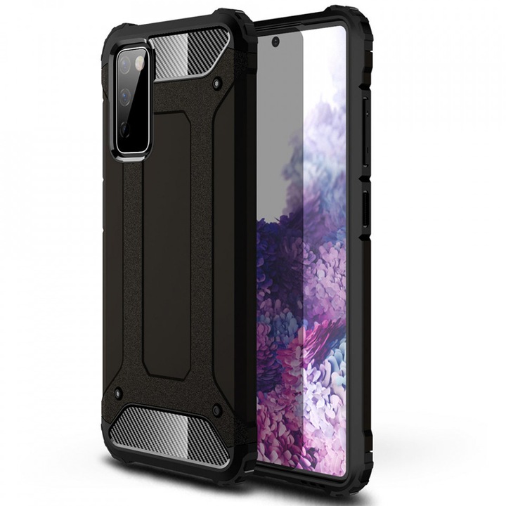 Samsung Galaxy S20 FE 4G / S20 FE 5G tok - Techsuit Hybrid Armor - fekete