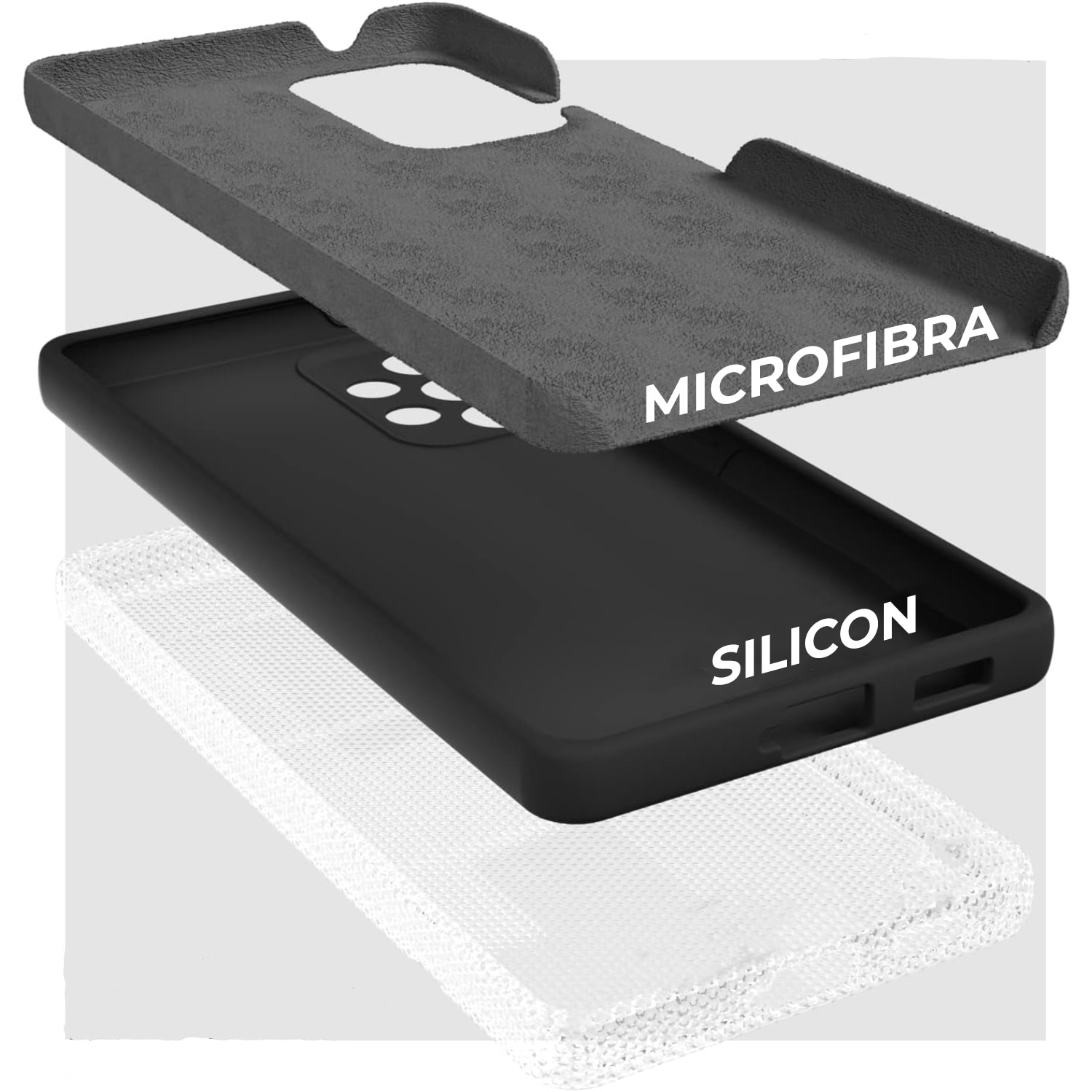 Husa Premium Silicon Soft pentru Samsung A52, Ultra Slim, Protectie sporita, Interior de microfibra, Negru