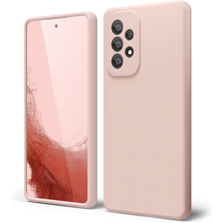 Husa Premium Silicon Soft pentru Samsung A52, Ultra Slim, Protectie sporita, Interior de microfibra, Roz