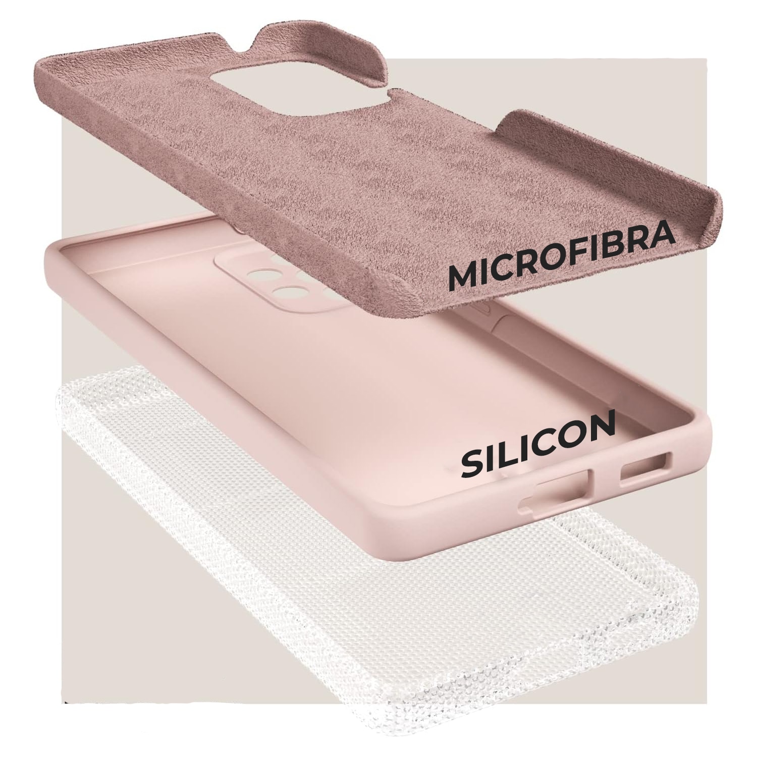 Husa Premium Silicon Soft pentru Samsung A52, Ultra Slim, Protectie sporita, Interior de microfibra, Roz