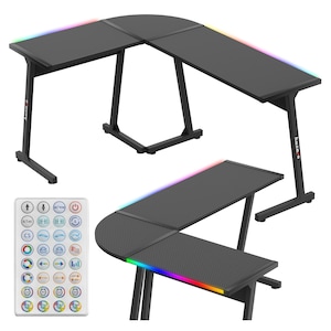 Birou Gaming Pentru Colt Huzaro Hero 6.0, 147 X 112 Cm, Metal/Mdf, Smart Negru