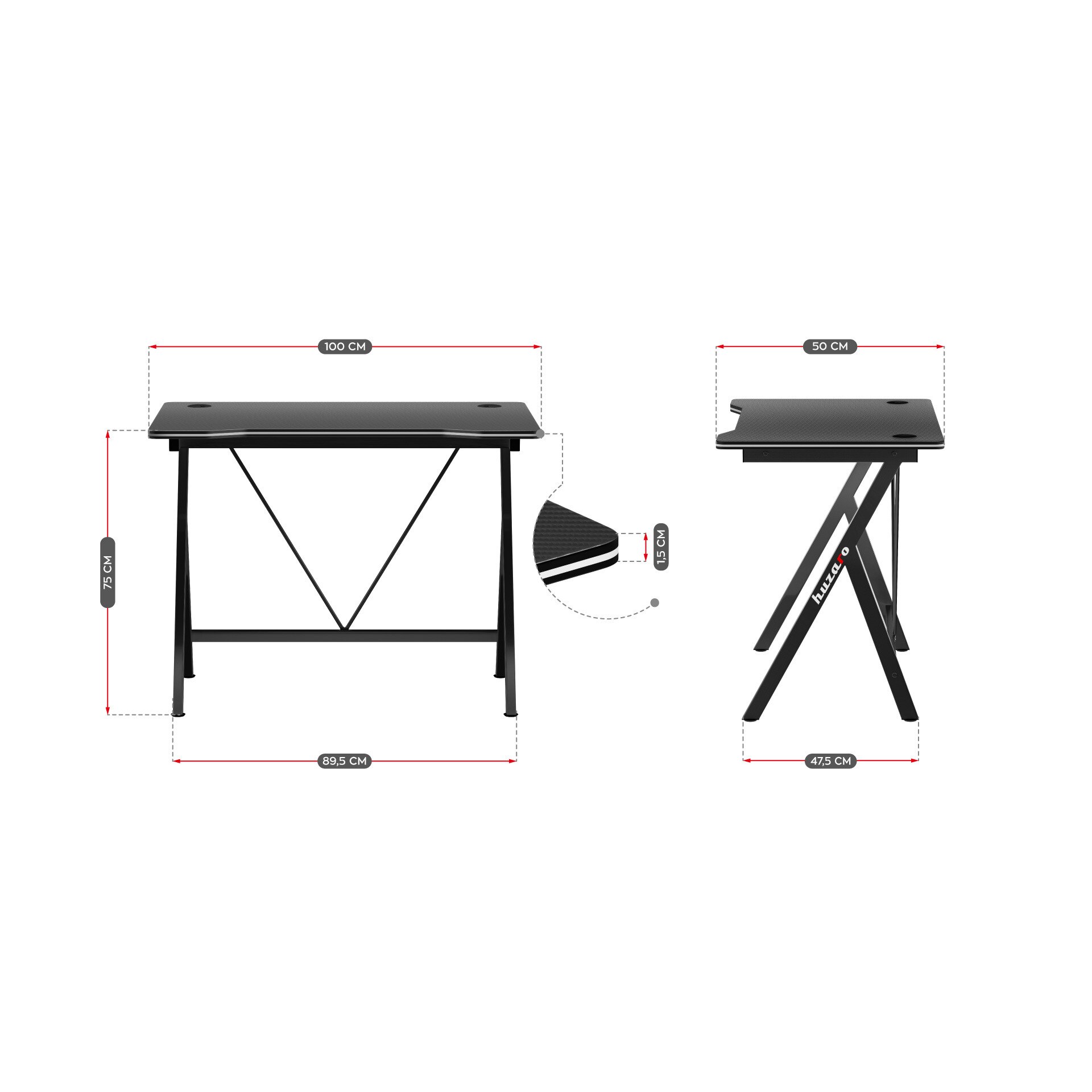 Gaming Huzaro Hero 1 4 100 X 50 X 75 Carbon Fiber gaming-huzaro-hero-1-4-100-x-50-x-75-carbon-fiber