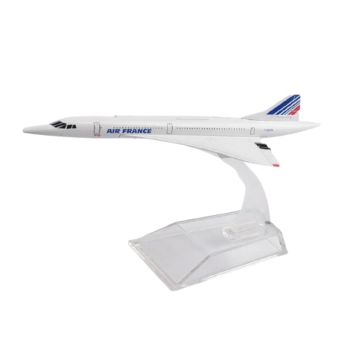 Модел на самолет Air France Concorde, Метал, 15,5 см, М 1:400