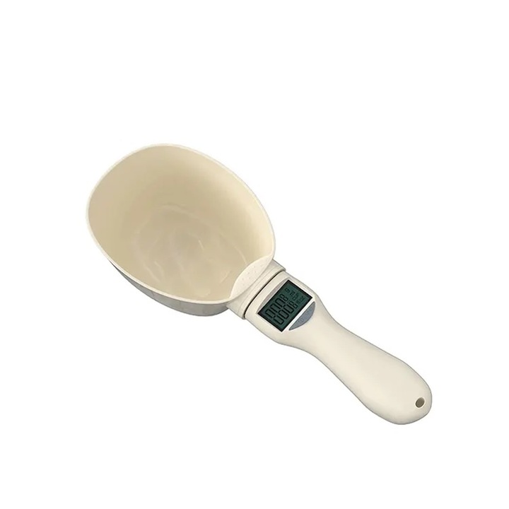 Cantar digital pentru ingrediente, Capacitate Maxima 800g, Display Digital, Precizie 0.1 gr, Alb