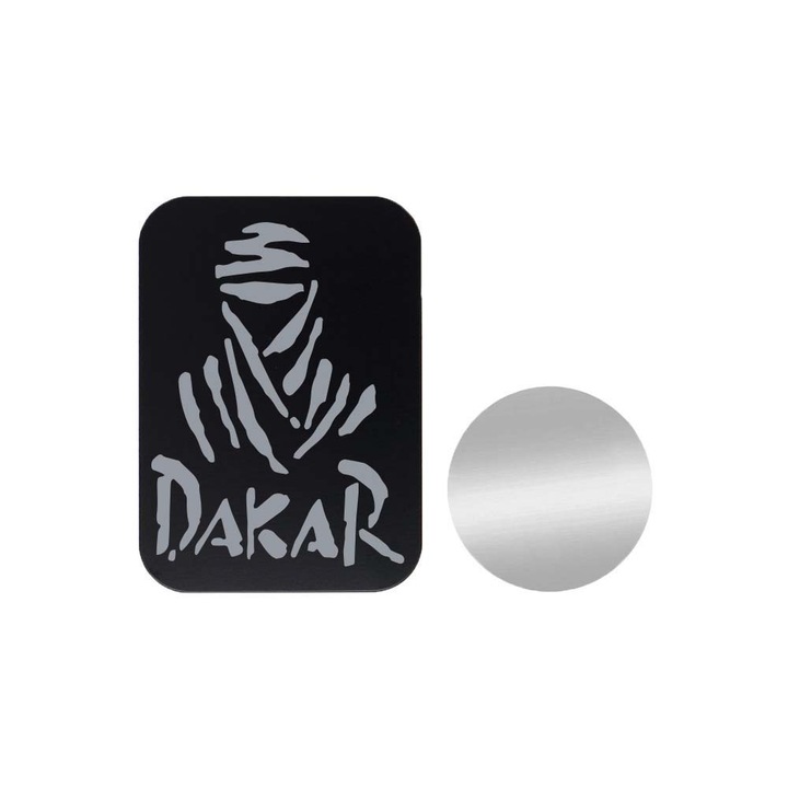 Set 2x Placuta Metalica Pentru Suport Auto Magnetic, Cu Adeziv, Dakar, P-B38
