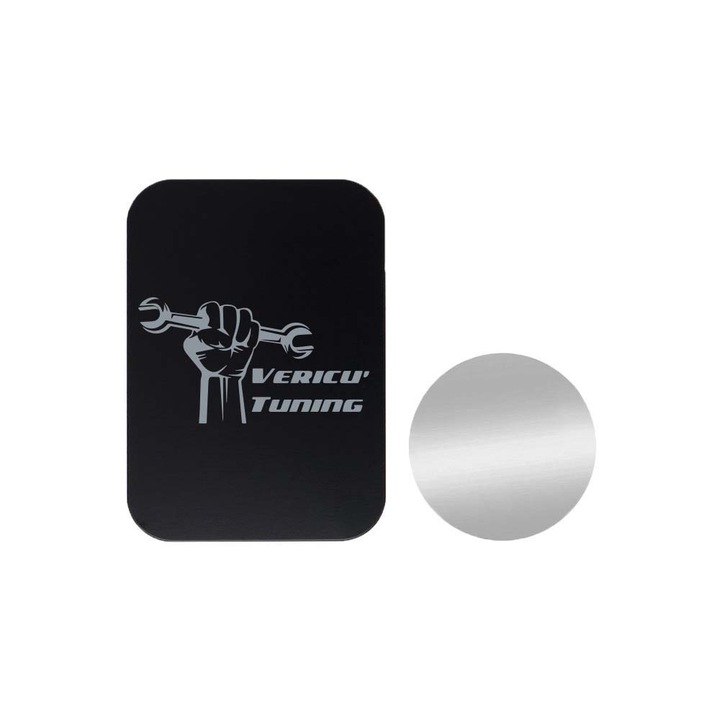 Set 2x Placuta Metalica Pentru Suport Auto Magnetic, Cu Adeziv, Vericu' Tuning, P-B24