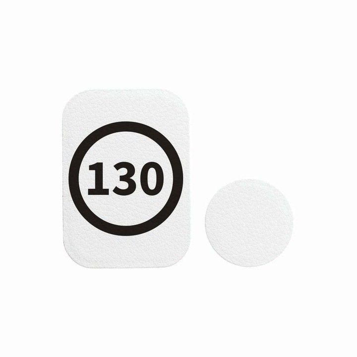 Set 2x Placuta Metalica Pentru Suport Auto Magnetic, Cu Adeziv, Suprafata piele sintetica, Speed Limit 130Km/h, P-PW51