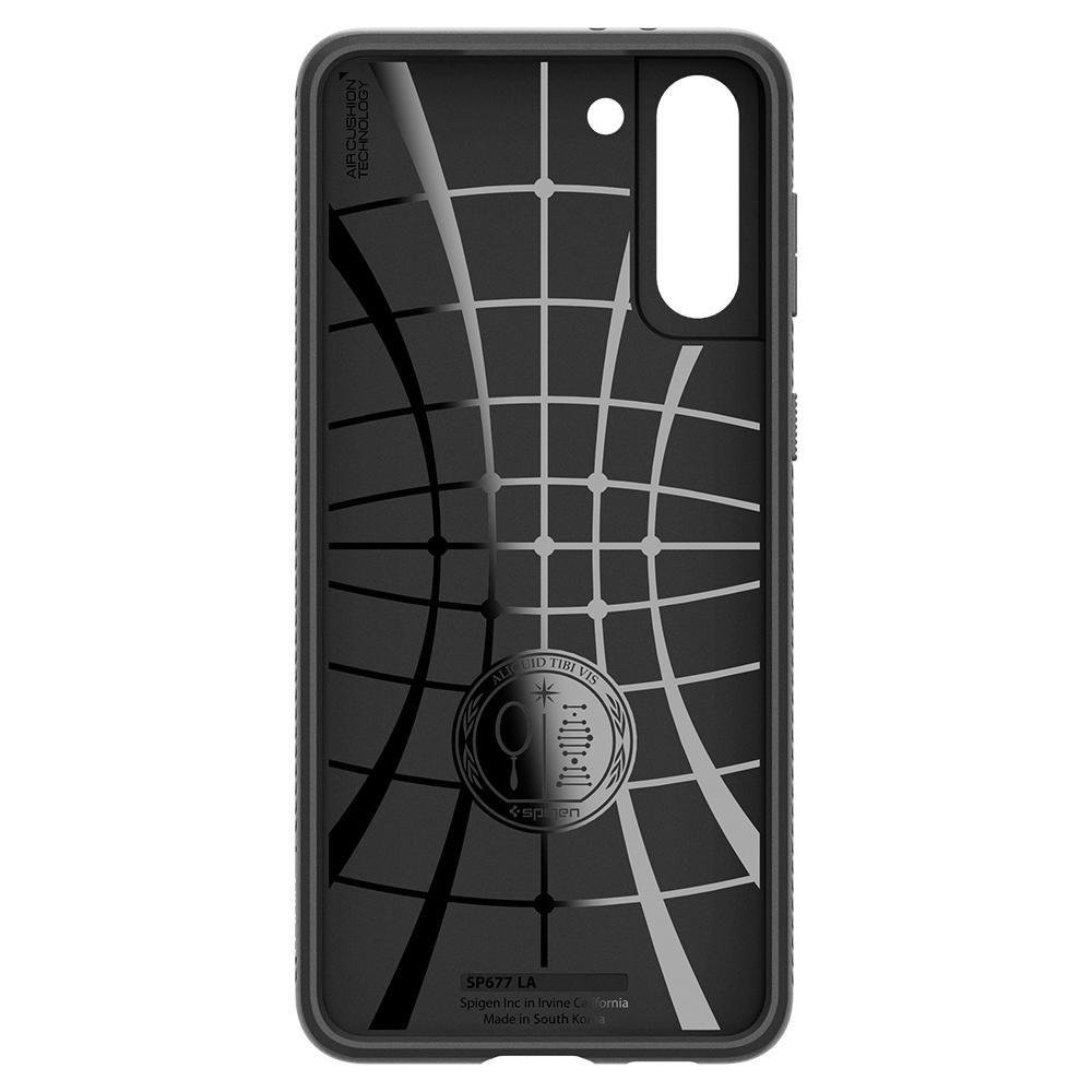 Husa pentru Samsung Galaxy S21 5G, Spigen Liquid Air, Matte Black