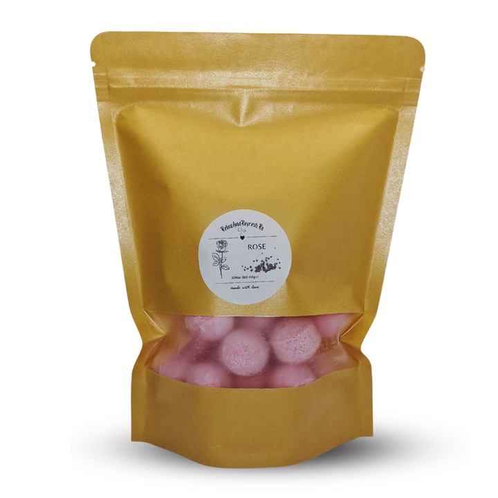 Mini fürdőbombák, Ősi bölcsesség, Chill tabletta csomag Rózsával, 360g
