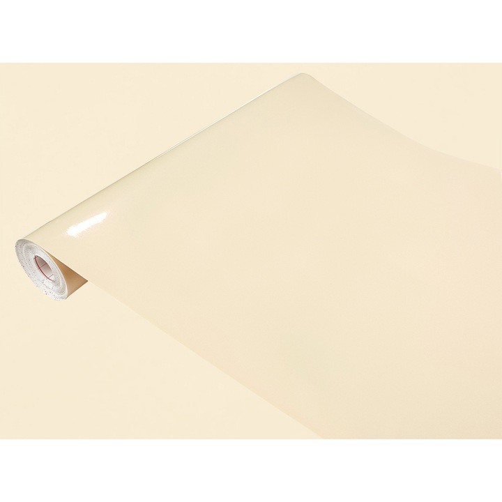 Autocolant mobila de bucatarie, taiate la dimensiune, 45 x 25 cm, DecoMeister®, Model Bej Lucios, F021-045-0025