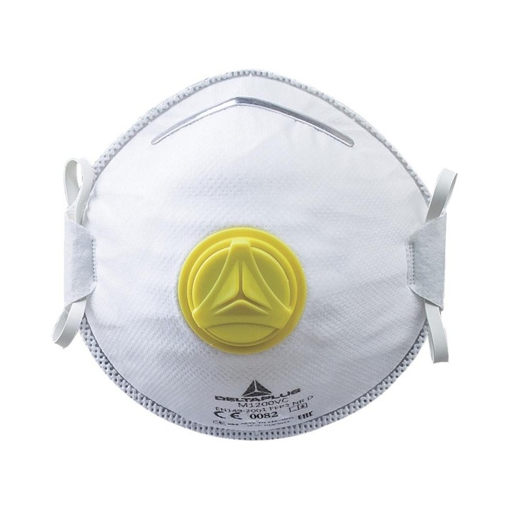 Félálarc FFP2 szeleppel, Delta Plus